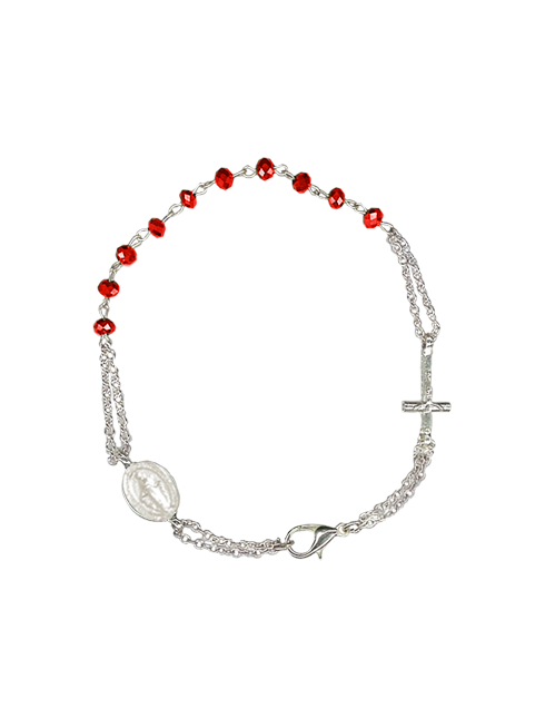 Bracciale con grani in cristallo