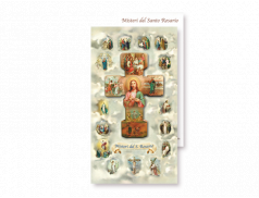 Cartoncino Misteri del Santo Rosario