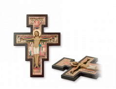 Croce San Damiano con corpo a rilievo 