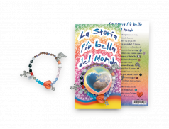 Bracciale La Storia più bella del mondo con cartoncino confezionato singolarmente 