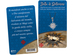 Ciondolo in metallo con strass "Stella di Betlemme"