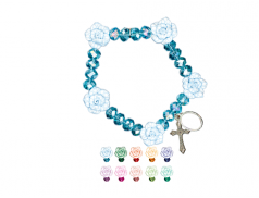 Bracciale ion grani in cristallo 