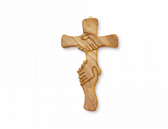 Croce dell'Amicizia in legno d'ulivo