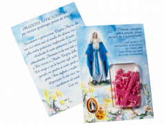Confezione con rosario in plastica