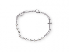 Bracciale tre decine in Argento 925