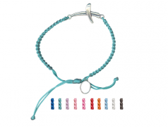 Bracciale in corda con croce traversa 