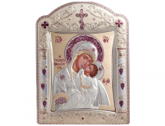 Icone ortodosse in legno e argento PUD 29x39 cm