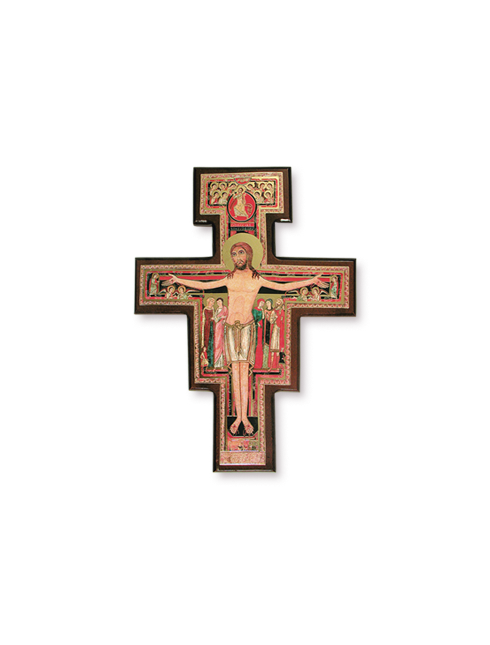 Croce di San Damiano in legno 