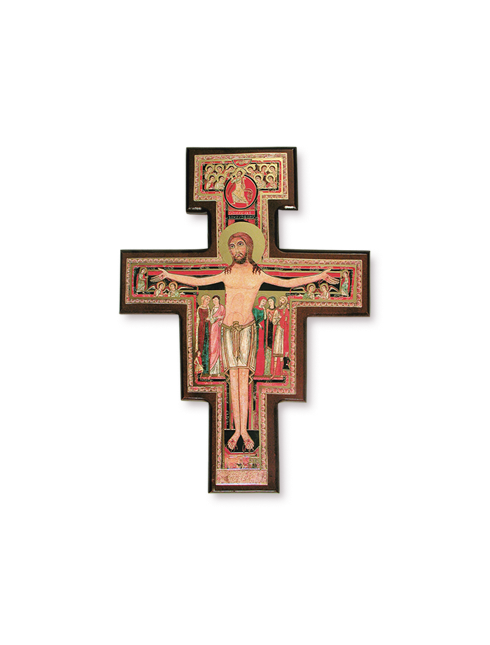 Croce di San Damiano in legno 