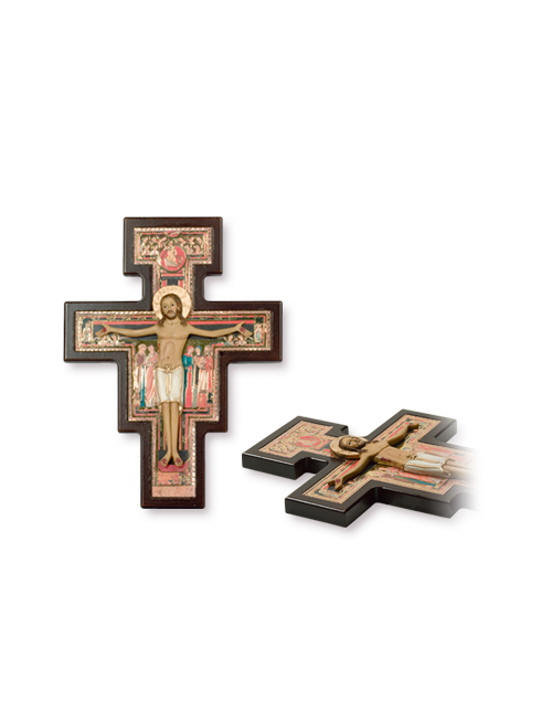 Croce San Damiano con corpo a rilievo 