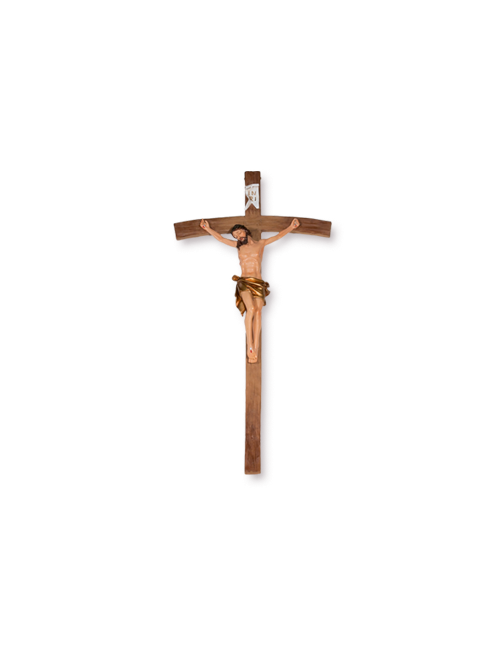 Croce in resina dipinta a mano