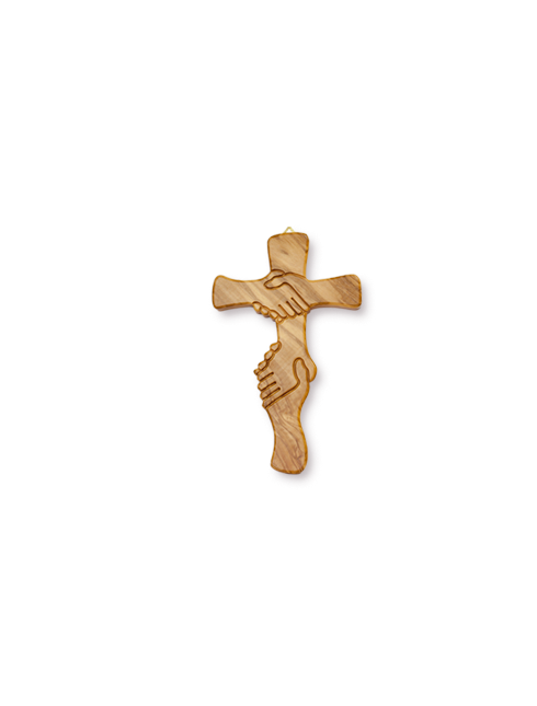 Croce dell'Amicizia in legno d'ulivo 