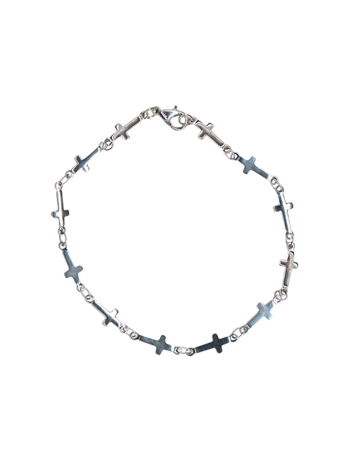 Bracciale con croci in metallo