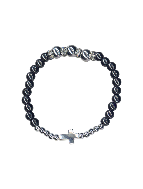 Bracciale in Ematite con strass