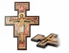 Croce San Damiano con corpo a rilievo