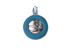 Sopraculla con placca in argento bilaminato 