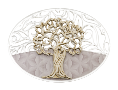 Quadro in plexiglass con applicazione in resina dipinto a mano 50x37