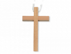Croce in legno con laccio