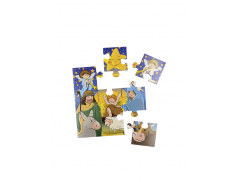 Cartoncino con Puzzle di 9 pezzi con la Novena a Gesù Bambino