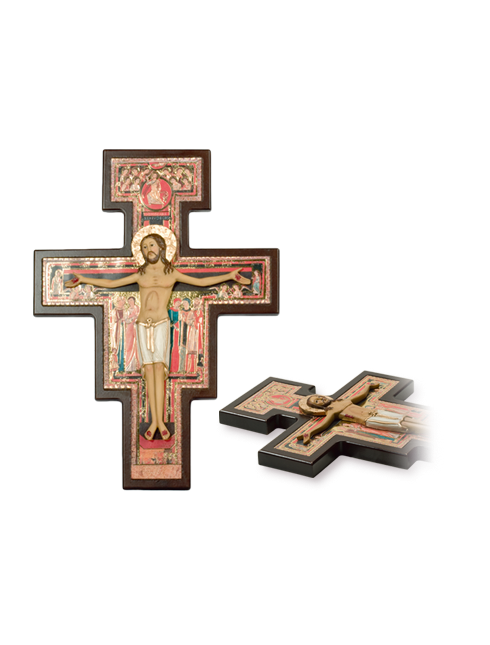 Croce San Damiano con corpo a rilievo
