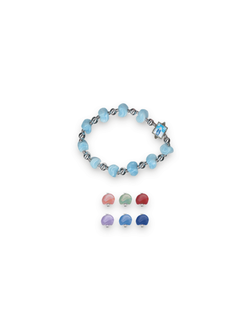 Bracciali con grani in pietra 