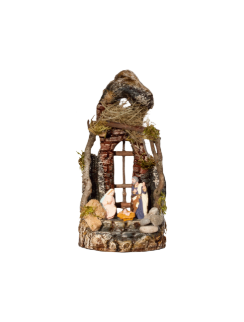 Presepe in terracotta dipinti a mano