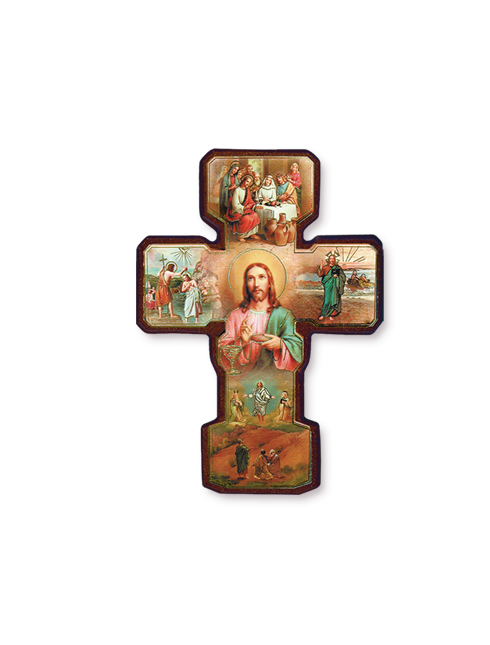 Croce in legno Misteri della Luce