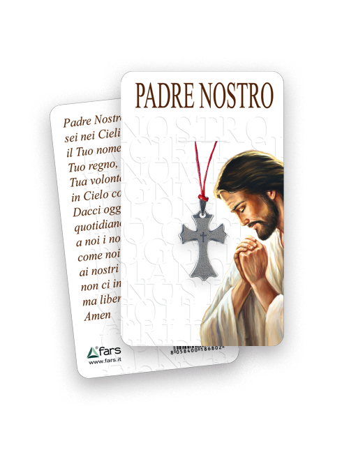 Ciondolo con preghiera "Padre Nostro"