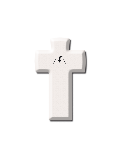 Croce in pietra sintetica