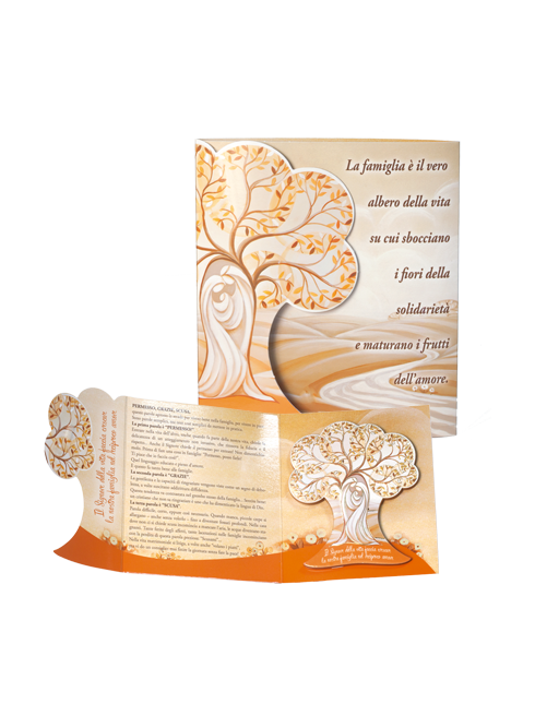 Confezione quadretto "Albero Sacra Famiglia"