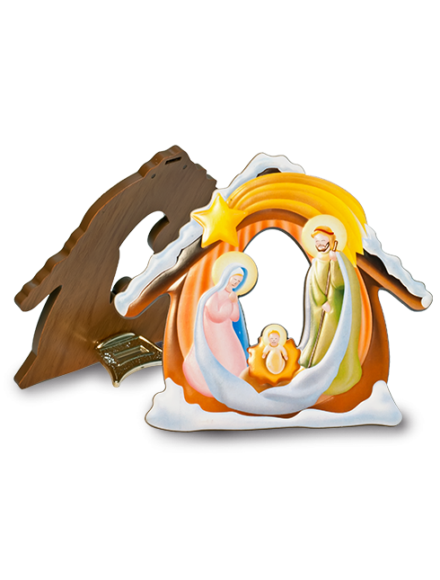 Quadretto sagomato in polimero da parete e da poggio