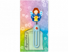 Segnalibro con immagine sagomata