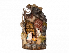 Presepe in terracotta dipinti a mano