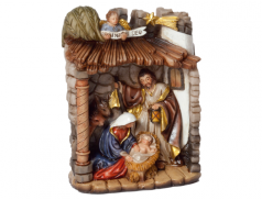 Presepe in resina dipinto a mano