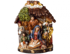 Presepe in resina dipinto a mano