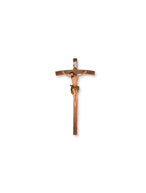 Croce in resina dipinta a mano